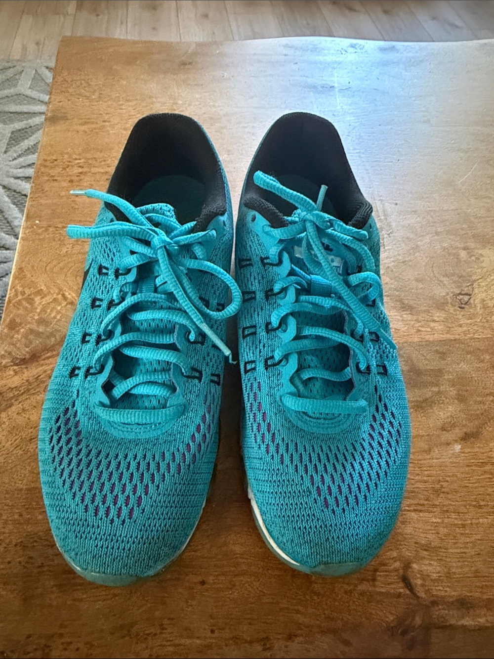 Nike Teal Knit Running Shoes - Women's Active Trainers